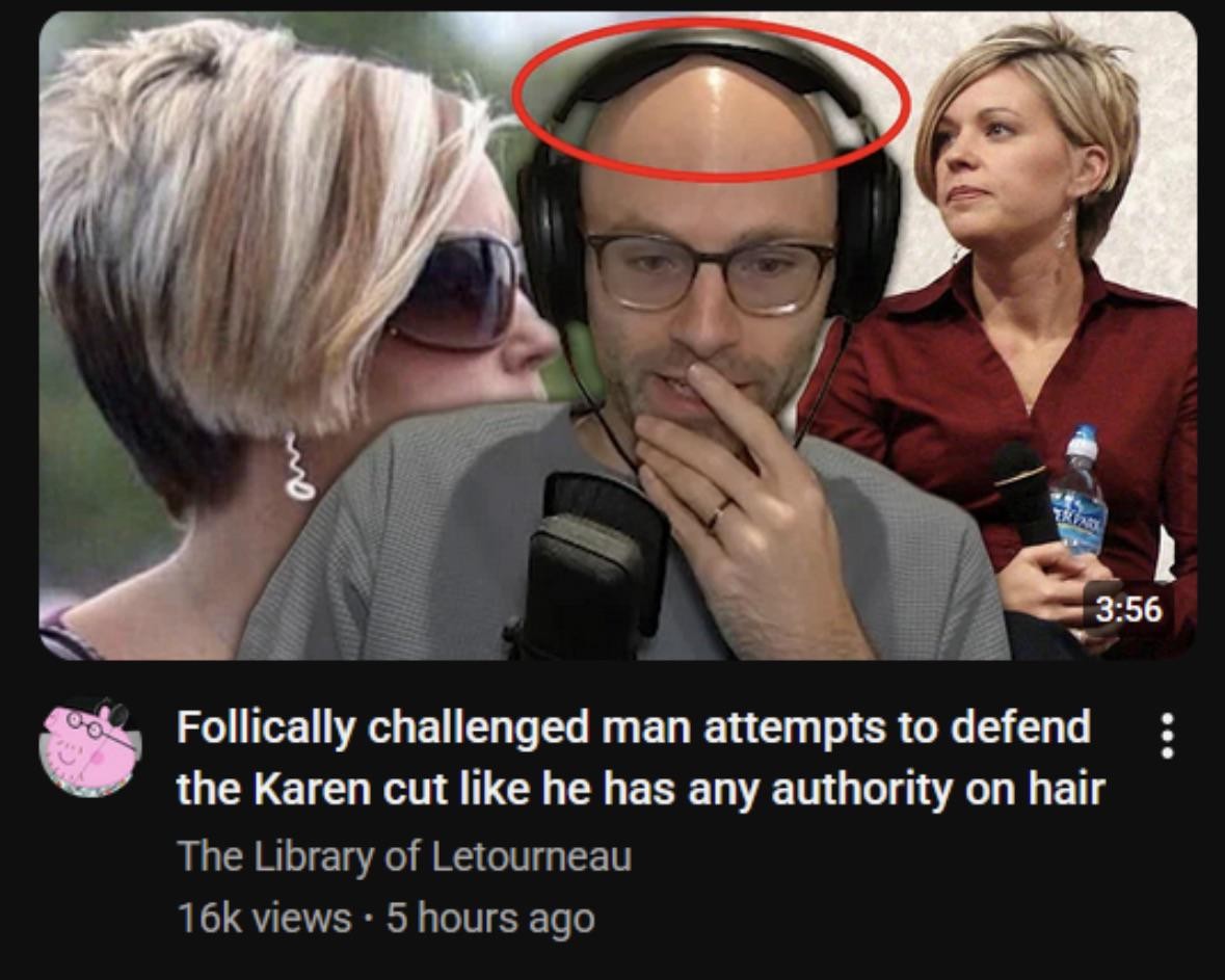 Folically challenged