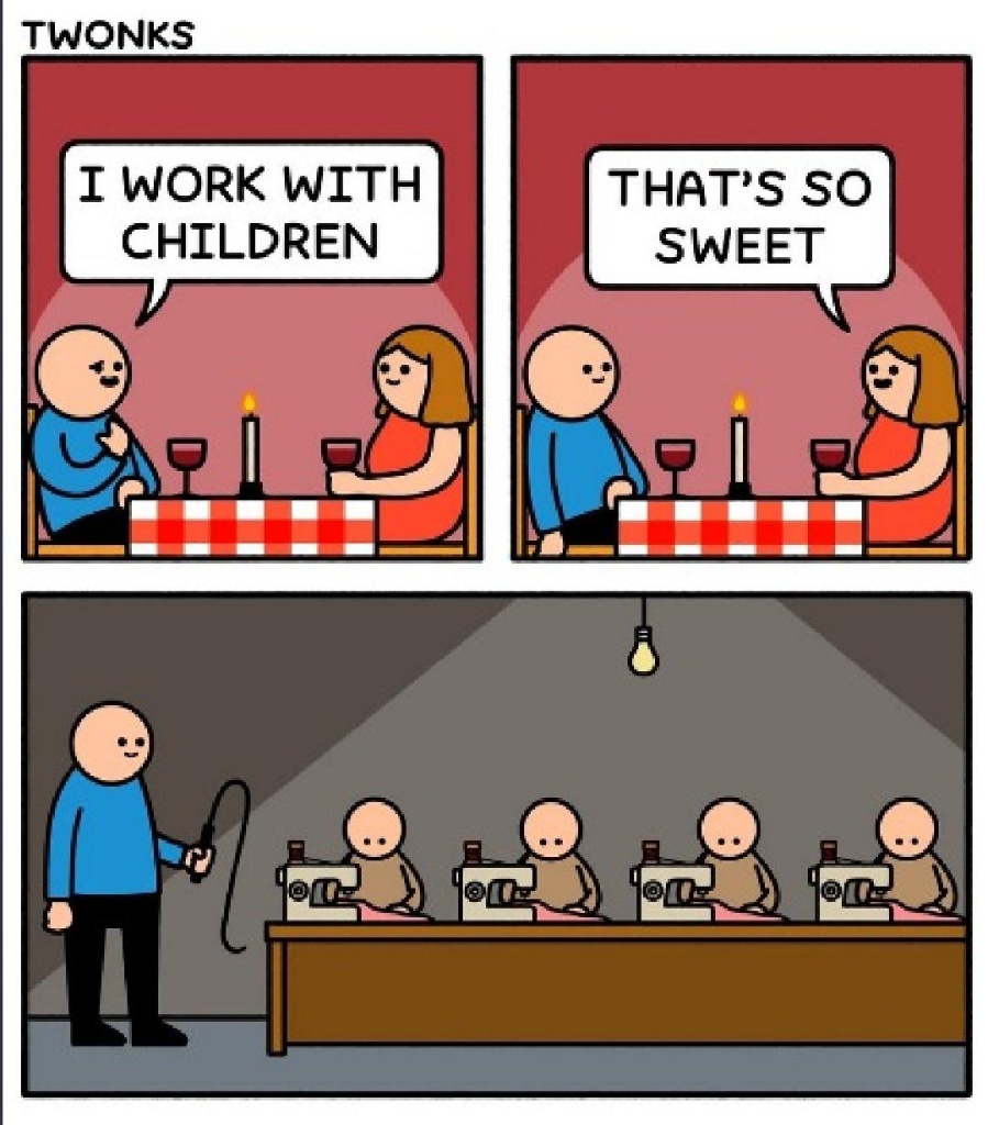 A sweetheart speaking about working with children