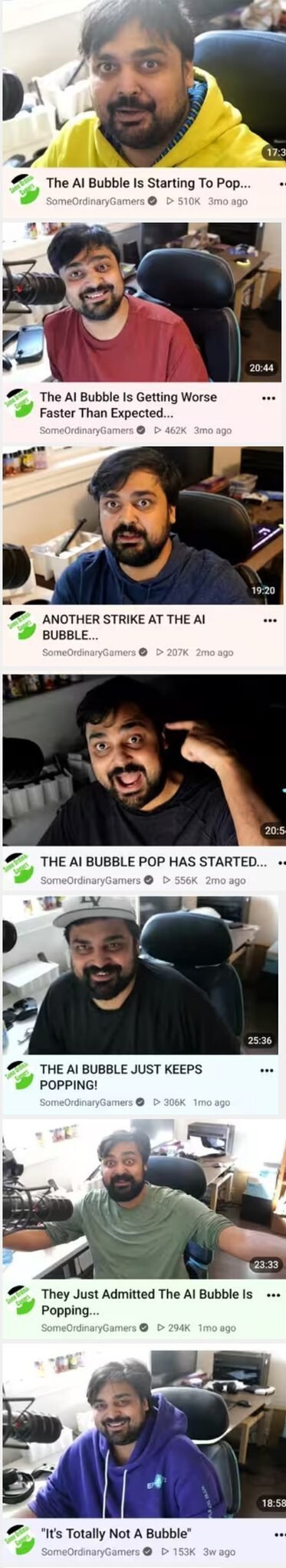 AI haters be like: